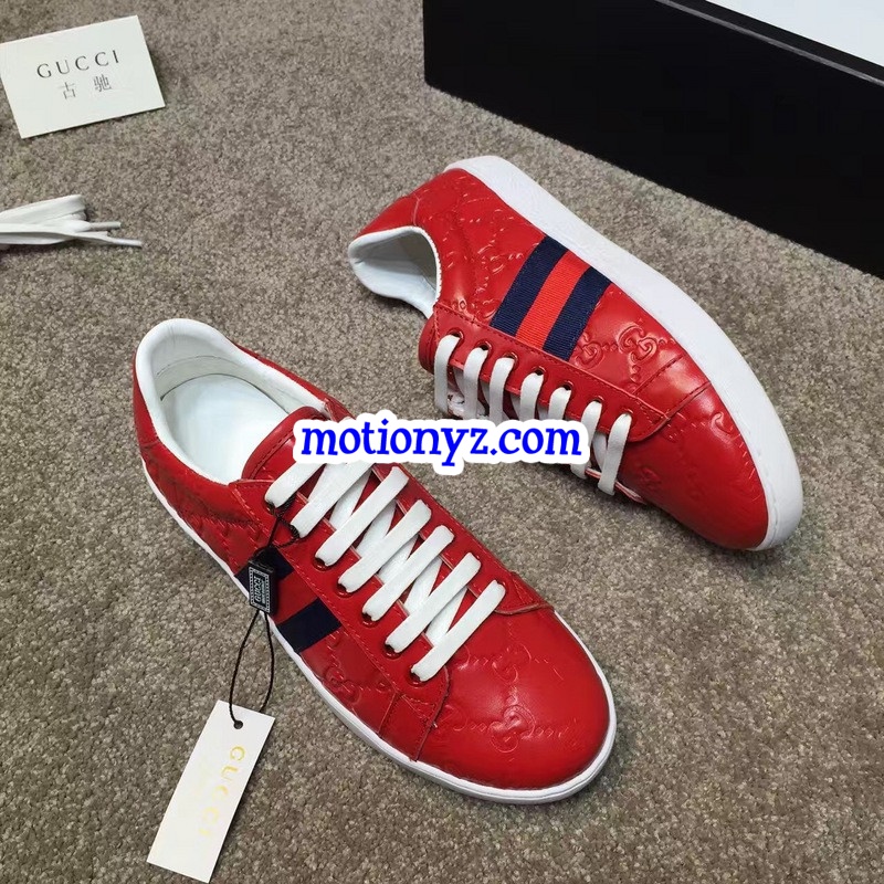 GC Ace Embroidered Sneaker Low Top Red